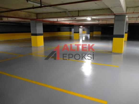 Epoksi Otopark Yol Çizgisi Uygulaması